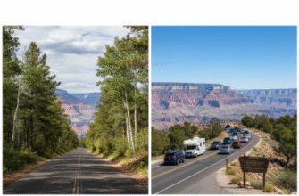 Grand Canyon Arizona North Rim Versus South Rim Driving Guide